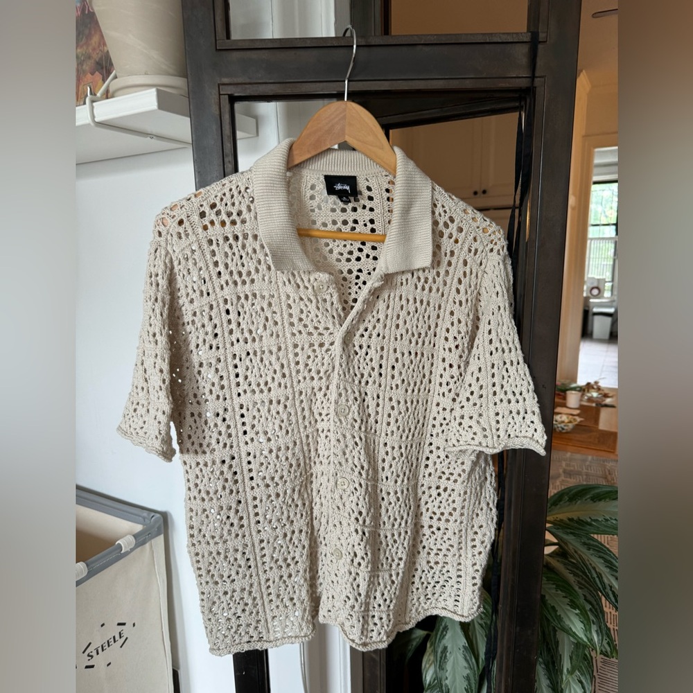 Stussy crochet top